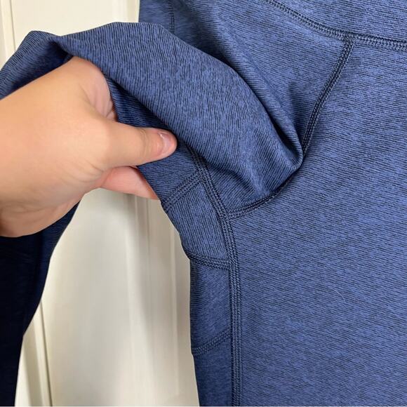 Outdoor Voices Warmup Navy Space Dye 7/8 Length Leggings Size Small - Picture 4 of 7